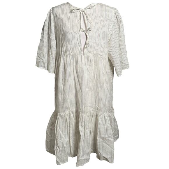 Emerson Fry India Collection Isla Dress Rainbow Ivory Lurex M/L - Picture 3 of 12
